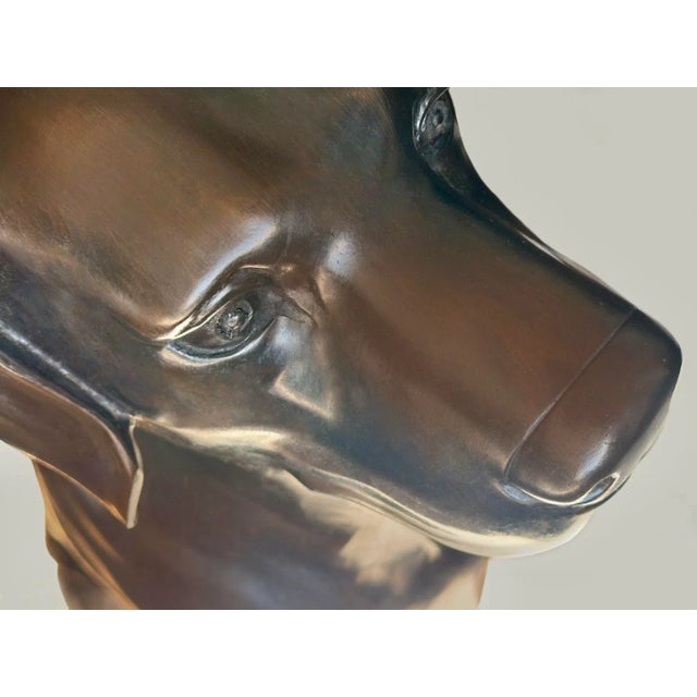 Bronze Life Size Chocolate Labrador, Lake Geneva Studio For Sale - Image 11 of 12
