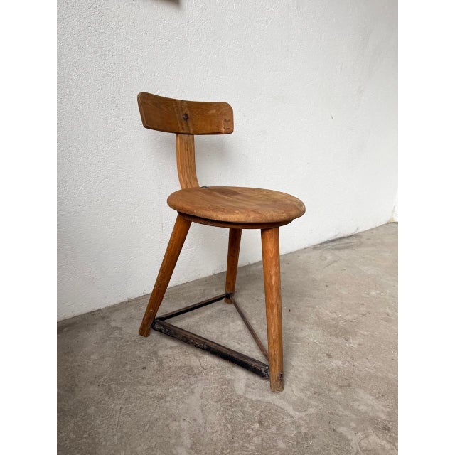 Tripod Workshop Chair, 1950s For Sale - Image 10 of 18