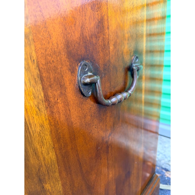 Chestnut Theodore Alexander Chippendale Style Mahogany Block Front Chests-Set of Two . For Sale - Image 8 of 12