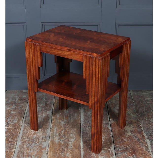 Art Deco Skyscraper Table in Rosewood and Mahogany, 1930 For Sale - Image 6 of 15