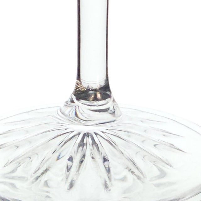 Royal Doulton Set of Three Royal Doulton Earlswood Lead Crystal Goblets 8.125" For Sale - Image 4 of 11
