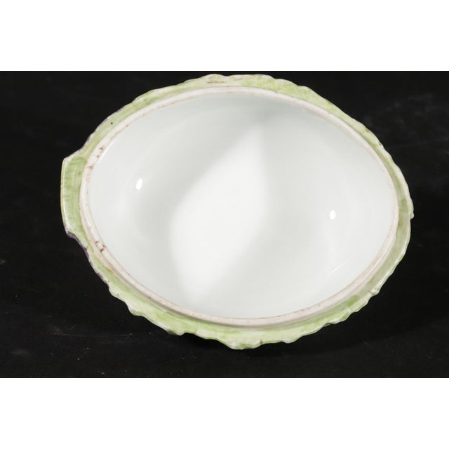 Green Late 18th Century German Porcelain Trompe l'Oeil Cabbage Tureen and Cover, Meissen For Sale - Image 8 of 12