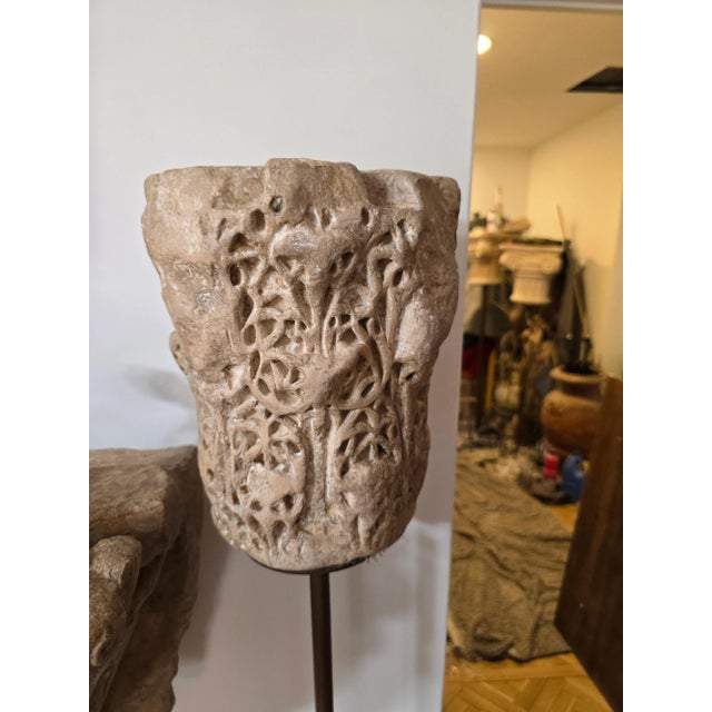 This decorative Arabic capital, inspired by the elegant designs of the 11th century, is a captivating piece that combines...