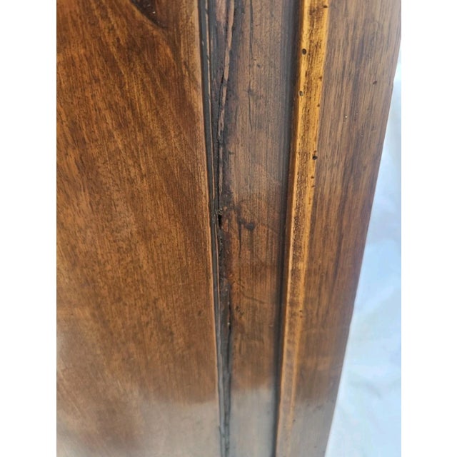 Antique French Louis XV Walnut Buffet Sideboard Curved Front Carved C1900s For Sale - Image 14 of 17