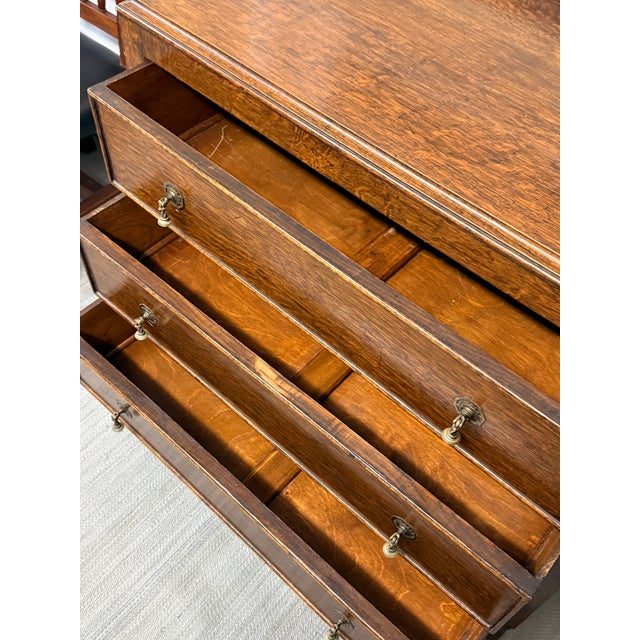 Brown Jacobean Style Chest of Drawers For Sale - Image 8 of 12