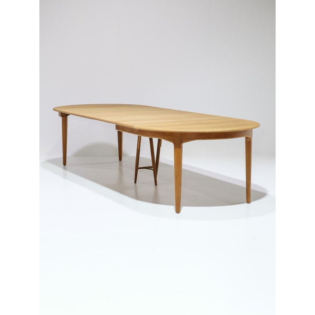 Model 62 Extendable Dining Table in Oak by Henning Kjaernulf for Sorø, Denmark, 1960s For Sale - Image 9 of 18