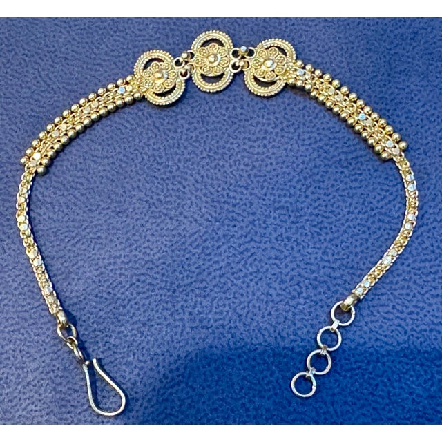 Early 21st Century Hand Made 22 Karat Yellow Gold Solid Bracelet, 8.6 Gm, 7 Inch For Sale - Image 5 of 18