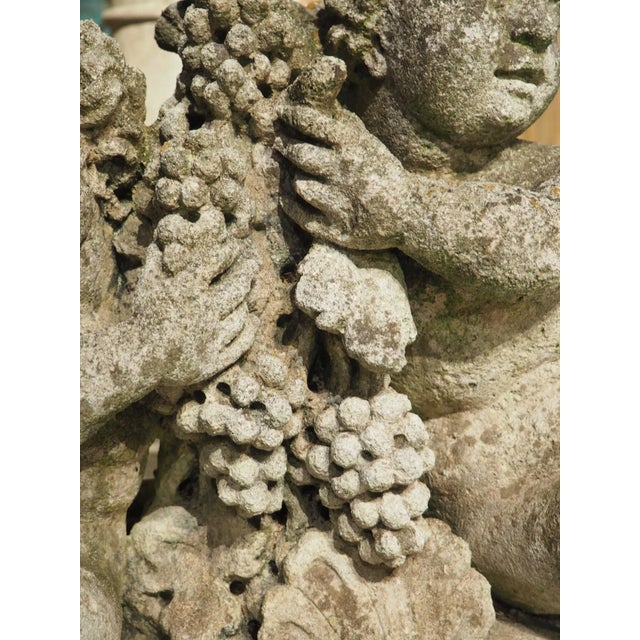 Antique French Reconstituted Stone Fountain Element, Garden Statuary, Circa 1900 For Sale In Dallas - Image 6 of 12