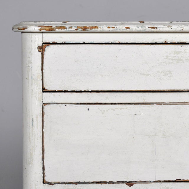 White Vintage Pine Chest of Drawers, 1920 For Sale - Image 8 of 13