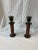 Vintage Sarreid Ltd. Marble & Verdigris Candle Stick Holders- a Pair For Sale - Image 9 of 11