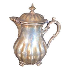 Mid 20th Century Pairpoint Silverplate Footed Creamer With Lid