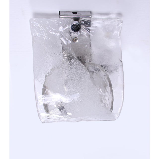 Large Murano Glass Wall Sconce from Mazzega, 1960s For Sale - Image 6 of 18