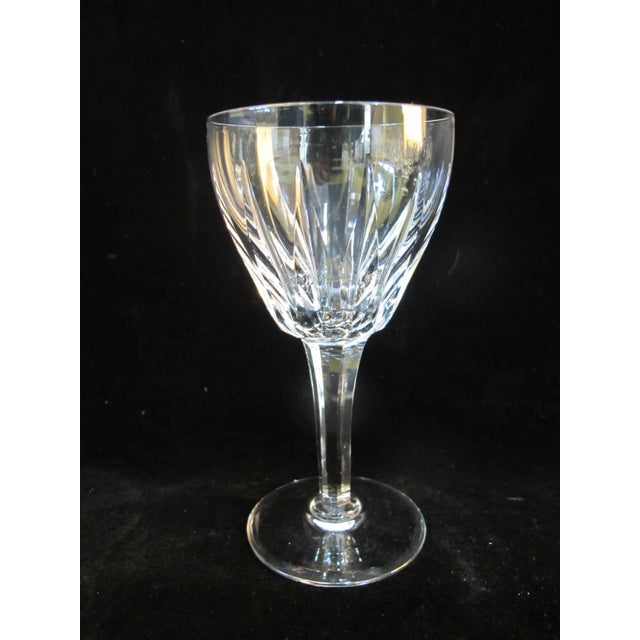Mid 20th Century Stuart Crystal Claridge Pattern Wine Glass Set of 6 For Sale - Image 5 of 6