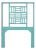 Finn Headboard Twin - Turquoise For Sale