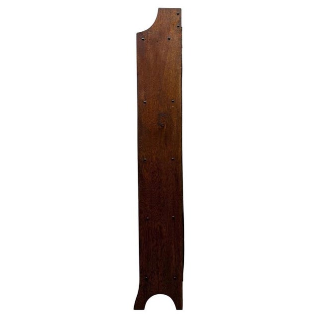 Antique Early 20th Century English Edwardian Oak Open Bookcase, 1890s For Sale - Image 10 of 11