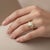 Modern Lotus Gold Ring With Moissanite Silver, Gold, Size 6 For Sale - Image 3 of 11