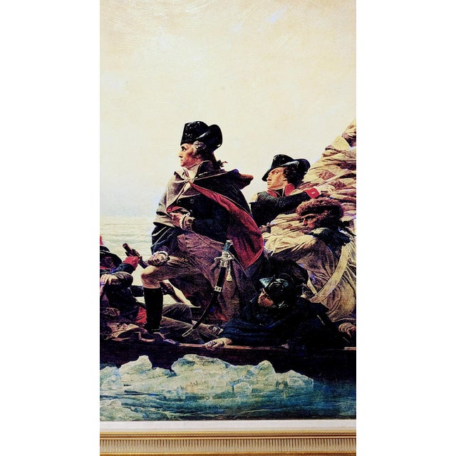 American Vintage Print of Emanuel Leutze's 1851 Painting " Washington Crossing the Delawe" For Sale - Image 3 of 6