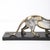 Art Deco Silvered Bronze Lion Sculpture on Black Marble Base For Sale - Image 11 of 17