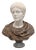 Polychrome Bust of a Roman Emperor, 20th Century, Marble For Sale