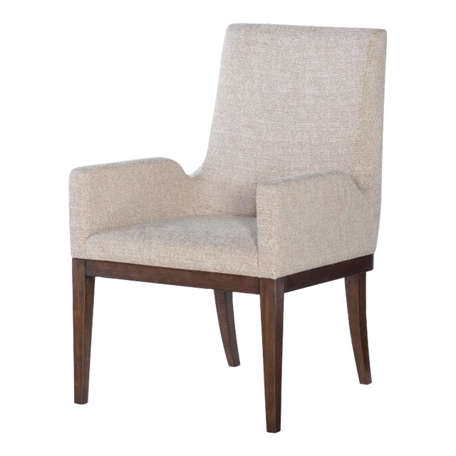 Century Furniture Marten Dining Arm Chair, Brown Chairish