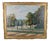 E. Robinef, French Park Landscape, Oil Painting, 1935 For Sale