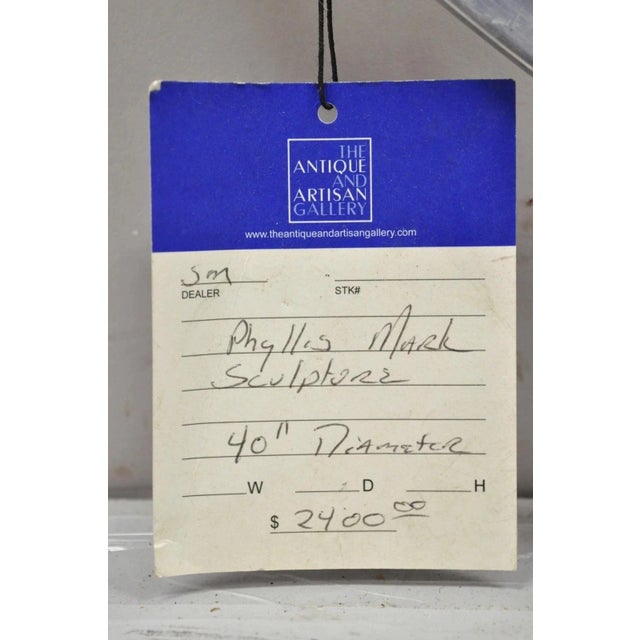 Vintage Phyllis Mark 40" Polished Steel Chrome Hanging Wind Chime Sculpture For Sale - Image 4 of 12