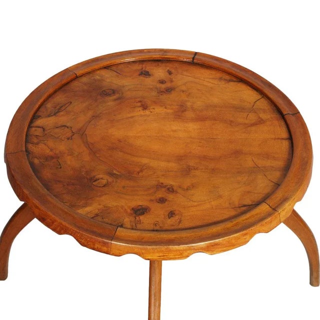 Mid-Century Modern Art Deco Coffee Side Table by Gaetano Borsani, 1930s For Sale - Image 3 of 6