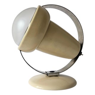 Mid-Century Glass Table Lamp by Charlotte Perriand for Philips, Netherland, 1960s For Sale
