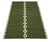 Handmade New Zealand Wool Dhurrie, Olive Green and White Diamond Rug- 10'x14' For Sale - Image 9 of 14