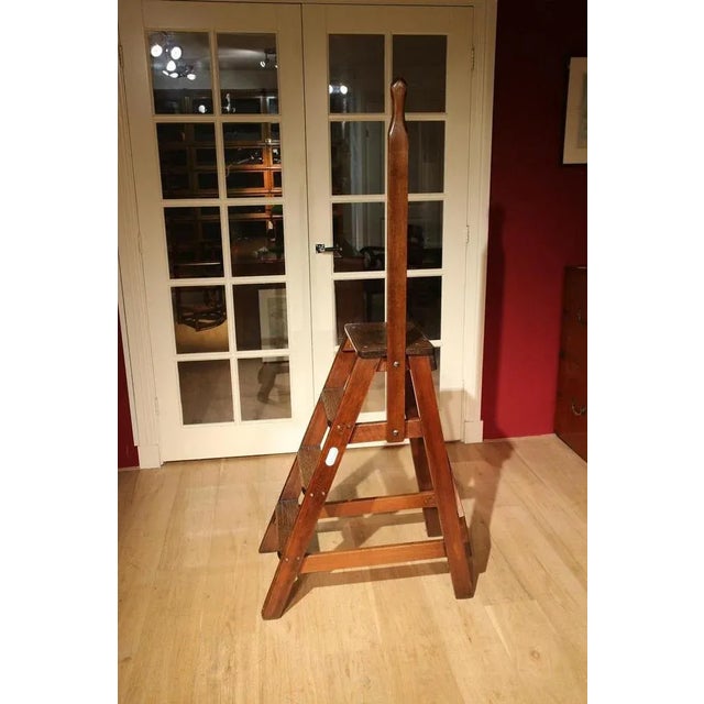 1920s Antique Pine Ladder For Sale - Image 5 of 6