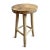 Vintage sanded smooth thick 2” thick seat natural teak wood bar stool. The sturdy and simple design is great for many...