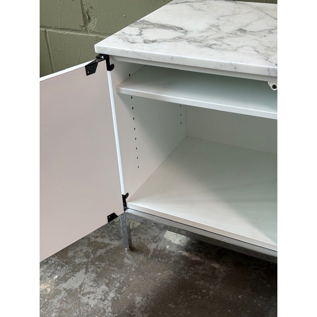 White Sideboard by Florence Knoll for Knoll International, 1990s For Sale - Image 8 of 13