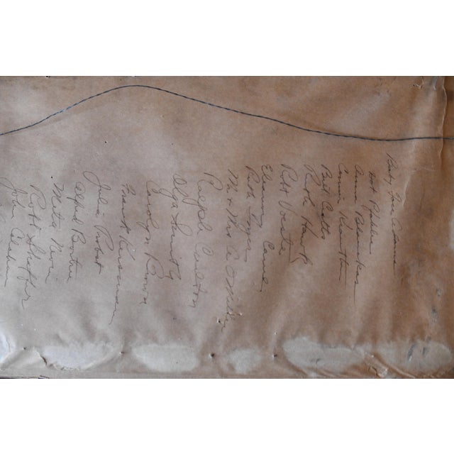 1930s 1934 u.s. Capitol Hill School Portrait Washington Dc, Greene-Dreher Pa Panoramic Black and White Photograph in Original Frame For Sale - Image 5 of 9