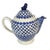 Vintage Boleslawiec Polish Pottery Teapot With Bird Finial For Sale - Image 12 of 16