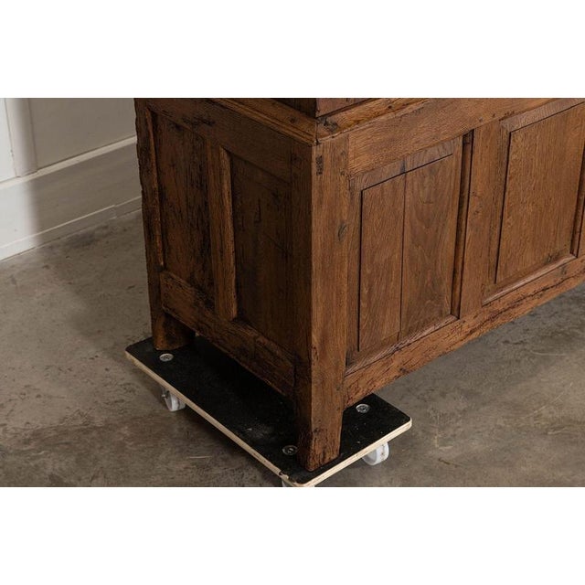 18th Century English Stripped Oak Livery Cupboard, 1780 For Sale - Image 12 of 18