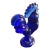 1970s Westmoreland Cobalt Blue Rooster Figurine For Sale
