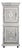 Henry II Carved Grey Oak Cabinet For Sale