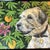 Contemporary terrier dog print by Judy Henn. Measures 11x8.5 / approximately 13.5x11 framed Check out my shop Robins Egg...