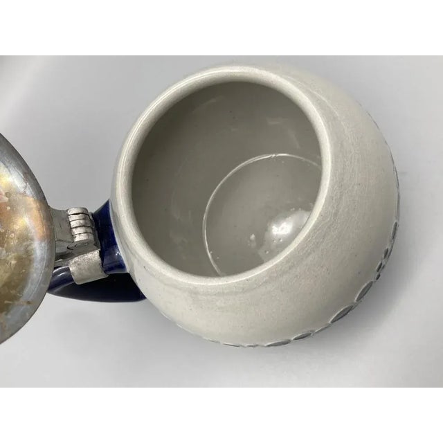 Ceramic Art Nouveau Model 503 Equestrian Beer Mugs by Leopold Moritz & Karl Capeller for Reinhold Merkelbach, Grenzhausen, 1920s, Set of 2 For Sale - Image 7 of 8