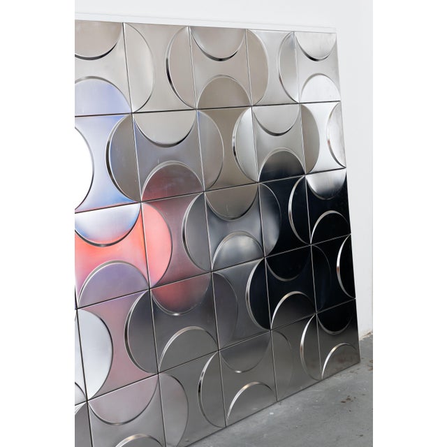 Large Decorative Panel, 1970, Aluminum For Sale - Image 11 of 13