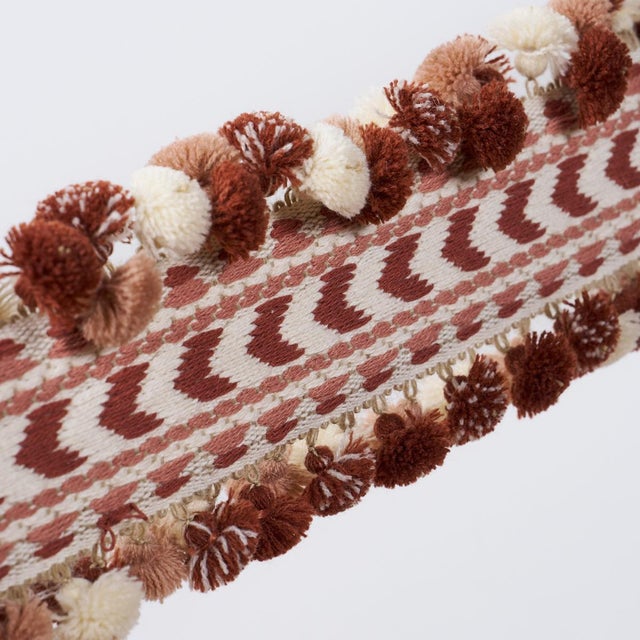 Boho Chic Sample - Schumacher Mini Leopard Outdoor Fabric In Blush For Sale - Image 3 of 4