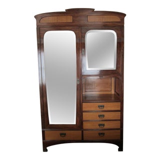 Art Nouveau Austrian Armoire For Sale