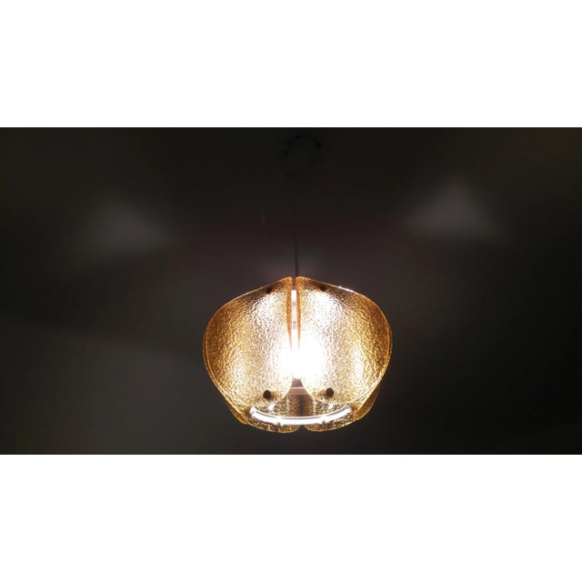 1970s German Glass Pendant Lamp, 1970s For Sale - Image 5 of 7