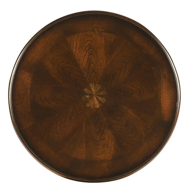 2020s Holdin Round 18"W Accent Table, Dark Brown For Sale - Image 5 of 6