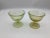 1930s Crackle Yellow Canary Vaseline Sherbet Cups- Set of 2 For Sale - Image 12 of 13