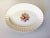 Vintage FloralLarge Oval Serving Platter 14"L X 10.5W X 1.5"H, Makers mark reads " Knowles , Made in USA" Very good...