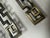 Mid 20th Century Vintage Contemporary Geometric Aged Bronze Greek Key Cabinetry Hardware Pulls, Set of 6 For Sale - Image 5 of 12