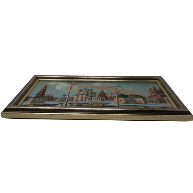 Original Oil Painting of Zagorsk (Sergiev Posad) Monastery Complex, Moscow Provenance, 1992 For Sale - Image 14 of 18