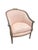 Late 19th Century Bergere Tub Chair With Light Pink Ticking Stripe Upholstery For Sale In Charlotte - Image 6 of 17