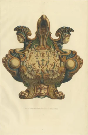 Vase of the Florence Museum in Italy, 1869, Paper